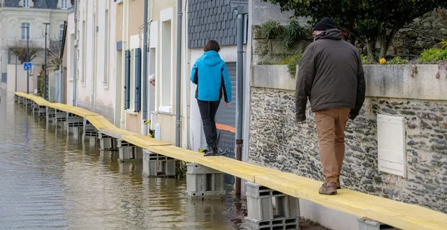 photo  le maine-et-loire se trouve en vigilance rouge pour les crues.  &copy;  simon torlotin / ouest-france 