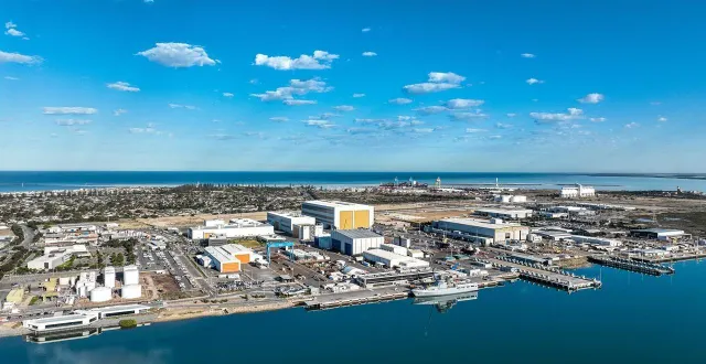 photo  une vue d’artiste du futur chantier d’osborne.  &copy;  australian naval infrastructure. 