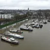 photo  angers, mercredi 18 février 2026. la cale de la savate est en partie sous les eaux. 