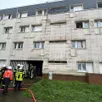 photo  un incendie a démarré dans une cave à coulaines, à côté du mans. 