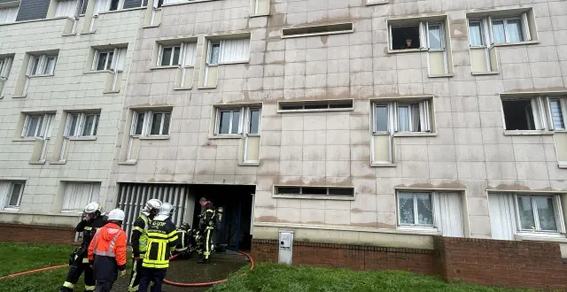 photo  un incendie a démarré dans une cave à coulaines, à côté du mans.  &copy;  le maine libre 