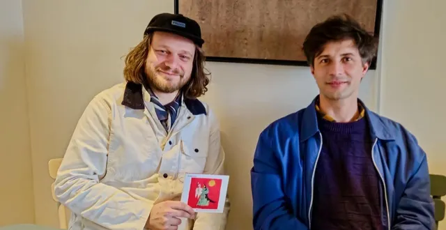 photo  aristide d’agostino et arnaud edel, 2 des 3 membres du groupe « superpocket »  &copy;  le maine libre 