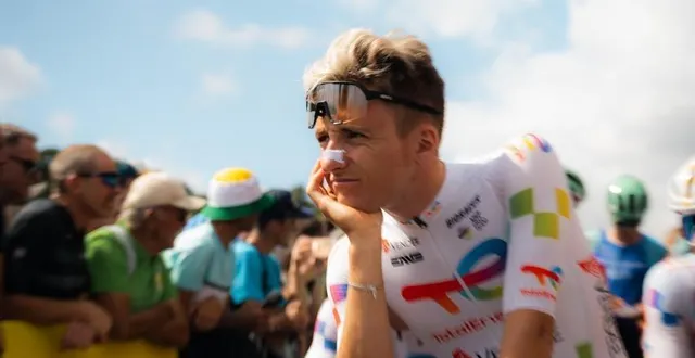 photo  en juillet 2025, thomas gachignard avait disputé son deuxième tour de france.  &copy;  team totalenergies 