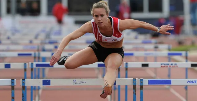 photo  niort, stade rené-gaillard, le 5 juin. à domicile, l’expérimentée margaux hinschberger se sent à l’aise.  &copy;  co – christophe bernard 
