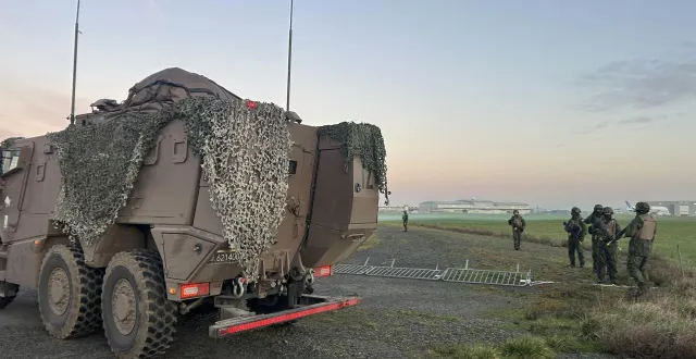 photo  des militaires lors de l’opération orion 26, mardi 17 février, à saint-nazaire.  &copy;  ouest-france 