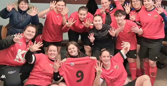 photo  le compte est bon pour l’équipe féminine de l’usp football : 9 à 0 contre leurs adversaires le dimanche 15 février.  &copy;  le maine libre 