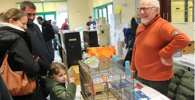 photo  la magie des oiseaux, la qualité de leur plumage, voire de leur ramage, a séduit un large public venu par un dimanche pluvieux.  &copy;  le maine libre 