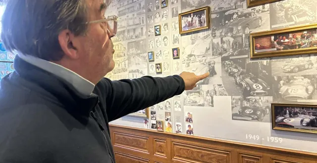 photo  des centaines de photos d’archive recouvrent les murs de l’hôtel de france.  &copy;  le maine libre 