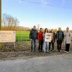 photo le luart, samedi 14 février 2026. un collectif de riverains s’oppose à la pose de 7 800 panneaux photovoltaïques au hameau des cornillières.