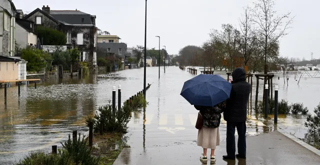 photo  angers, 18 février 2026. les hauteurs d’eau atteignent des niveaux jamais atteints depuis 1995.  &copy;  le courrier de l’ouest - josselin clair 