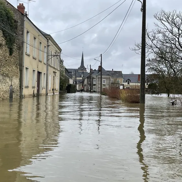 Les inondations à Cheffes (Maine-et-Loire), ce mardi 17 février 2026. Ouest-France photo les inondations à cheffes (maine-et-loire), ce mardi 17 février 2026. © ouest-france
