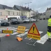 photo  l’accès à la route du pont de chalonnes est fermé, ce jeudi 19 février. les véhicules sont renvoyés en direction de montjean ou d’angers. 
