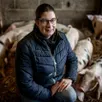 photo christelle marie, éleveuse de porcs de bayeux, à valambray (calvados). il n’y aura pas de concours cette année au salon de l’agriculture à paris pour cette race à petit effectif, faute de participants, mais une présentation d’animaux.