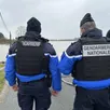 photo des gendarmes à chalonnes-sur-loire, ce mercredi 18 février, après la disparition d’un homme de 53 ans.