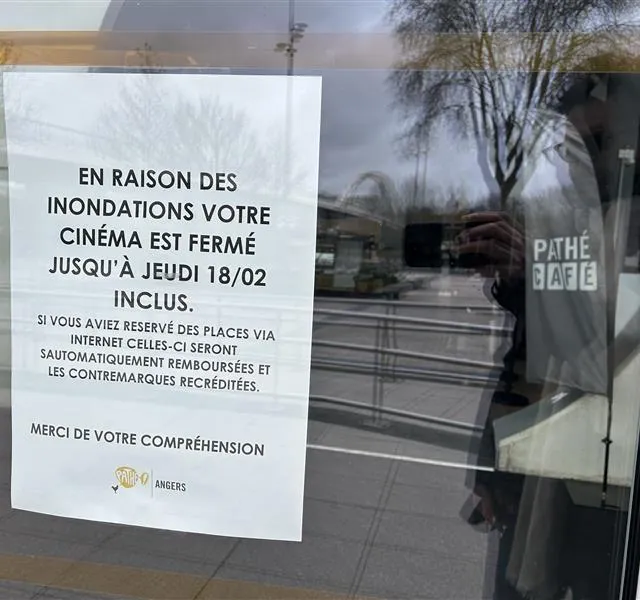 Cette feuille d’information du cinéma Pathé pourrait être caduque en fin de journée selon l’évolution des prévisions d’inondations du quartier Saint-Serge. CO photo cette feuille d’information du cinéma pathé pourrait être caduque en fin de journée selon l’évolution des prévisions d’inondations du quartier saint-serge. © co