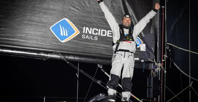 photo  alexis loison vainqueur de la solitaire 2025.  &copy;  vincent olivaud 