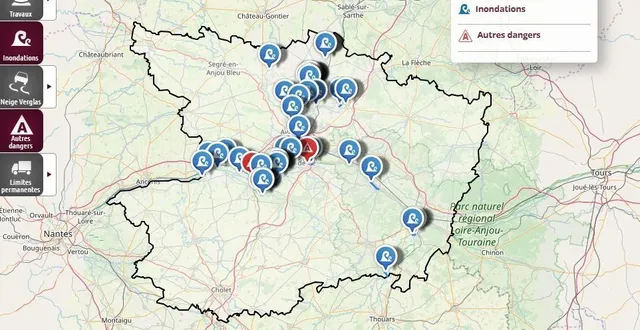 photo  de nombreux axes sont coupés.  &copy;  inforoutes 