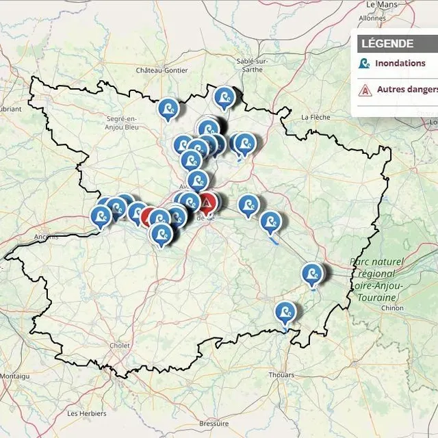 photo de nombreux axes sont coupés.  ©  inforoutes