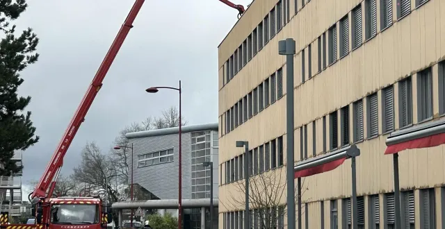 photo  le départ de feu a eu lieu ce jeudi 19 février 2026 à l’université du mans  &copy;  le maine libre 