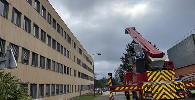 photo  le feu a pris au sous-sol sur la chaudière au mans. 200 personnes ont été évacuées.  &copy;  ouest-france 