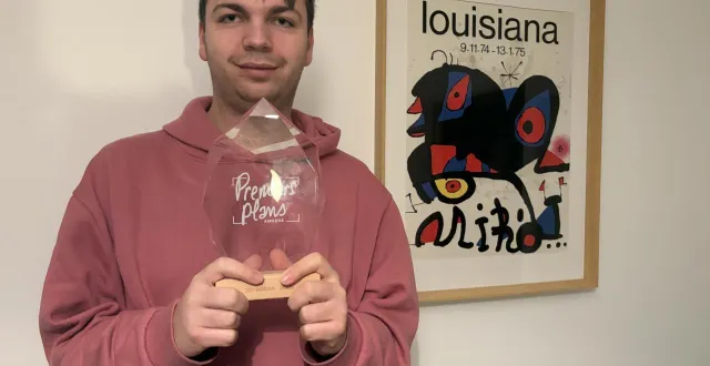 photo  léandre perrin, travailleur à l’esat bellevue d’alençon, a remporté le prix d’interprétation masculine de l’édition 2026 du festival premier plans d’angers.  &copy;  ouest-france 