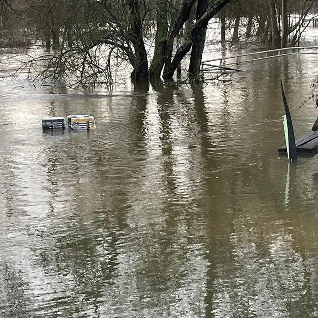 Des poubelles qui font trempette, jeudi dans le parc de la Forêt normande. Ouest-France photo des poubelles qui font trempette, jeudi dans le parc de la forêt normande. © ouest-france