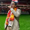 photo  thierry gomez, président et directeur général du mans fc, lors de la montée du club en ligue 2, le 17 mai 2025. 