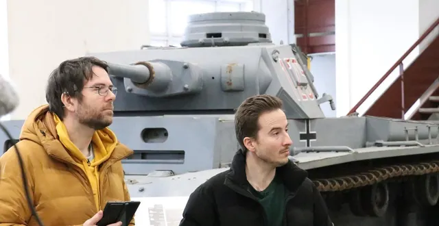 photo  saumur, le 19 février 2026. trois vidéastes aux millions d'abonnés ont visité le musée des blindés, tout ça en direct sur la plateforme de vidéos twitch.  &copy;  co 