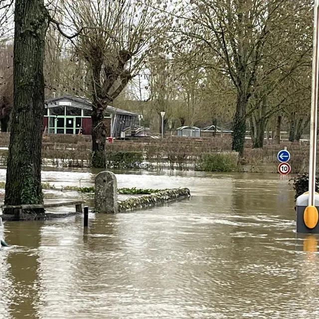 photo l’entrée du camping du val de sarthe, à beaumont-sur-sarthe.  ©  ouest-france.