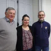 photo  stéphanie hervé, nouvelle présidente, entourée par michel pleynet, président sortant, et le délégué départemental. 