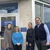 photo  solène, ericka, azur bertaux et chani homedan (de gauche à droite) vous attendent mardi 24 février 2026 pour l’ouverture du laboratoire eurofins biomede maine anjou à la flèche (sarthe). 
