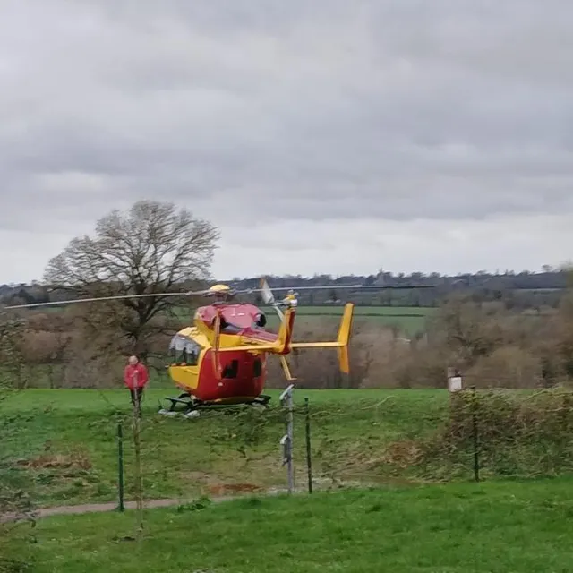 photo l’hélicoptère dragon 50 a été dépêché sur place.  ©  ouest-france