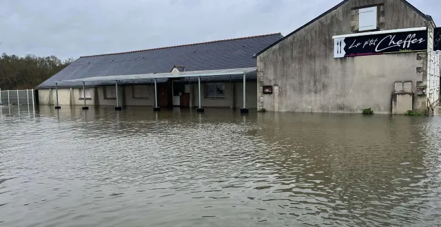 photo  cheffes-sur-sarthe, vendredi 20 février 2026. le restaurant « le p’tit cheffes » touché par les inondations.  &copy;  co 