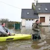 photo  vendredi 20 février 2026, plusieurs quartiers de pontorson (manche) se sont retrouvés complètement recouverts d’eau. des dizaines de maisons ont dû être évacuées. 