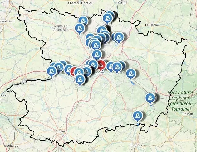 photo le site inforoutes49 permet de suivre les routes départementales fermées à la circulation.  ©  capture d’écran inforoutes49