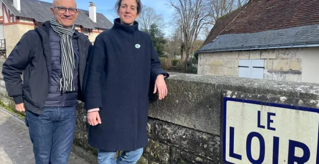 photo  dorothée barba et nicolas stoufflet s’étaient promenés dans le village avant l’enregistrement.  &copy;  le maine libre 