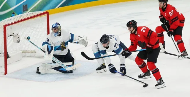 photo  le canada s'est imposé 3-2 contre la finlande dans la polémique.  &copy;  getty images via afp 