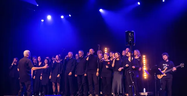 photo  le chœur de just gospel.  &copy;  sud est manceau 