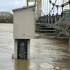 photo à la station de montjean-sur-loire, la loire a été mesurée à 5,73 mètres ce vendredi 20 février.