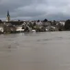 photo  vue du quai gambetta, envahi par les eaux. la décrue s’amorce ce dimanche 22 février 2026. 