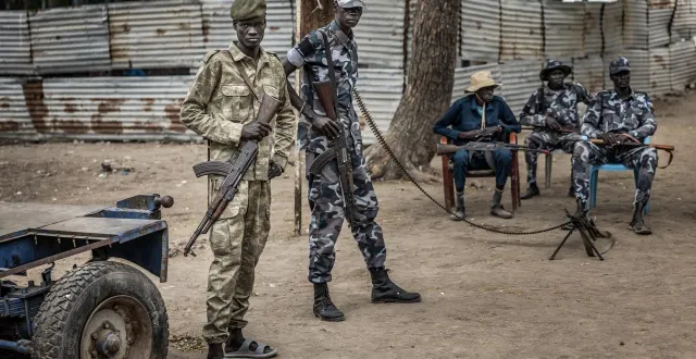 photo  un village soudanais situé à la frontière tchadienne est tombé aux mains des forces paramilitaires (illustration d’archives).  &copy;  luis tato / afp 