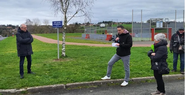 photo  une esplanade porte le nom de jo marsault, ancien maire décédé récemment, sur le site du collège publique de l’èvre.  &copy;  co 