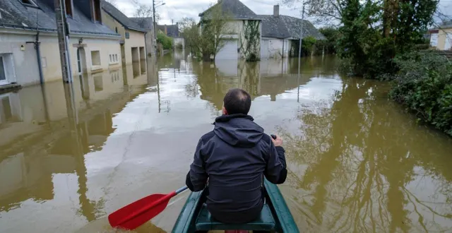 photo  à la station de cheffes (au nord d’angers, dans le maine-et-loire), les niveaux d’eau se sont stabilisés durant la nuit passée, entre le samedi 21 février et ce dimanche 22.  &copy;  simon torlotin / ouest-france 