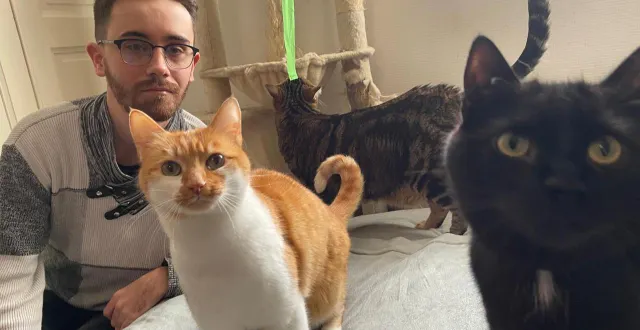 photo  flavien reuzé est pet-sitter à la flèche depuis janvier 2026.  &copy;  le maine libre – louis gohin 