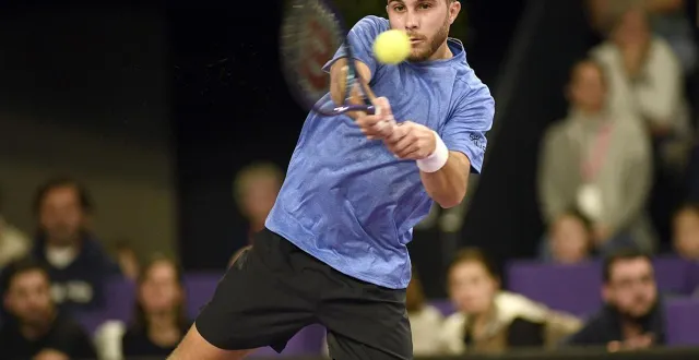 photo  hugo gaston s’annonce comme l’un des prétendants à la victoire de l’open de saint-brieuc, du 23 février au 1er mars.  &copy;  gérard piwtorak 