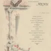 photo  menu offert à victor bernier, 13 janvier 1912. 