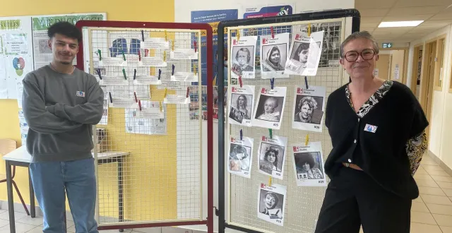 photo  ryan colard et marianne rousseau ont piloté la semaine de l’égalité au collège georges-desnos.  &copy;  le maine libre 