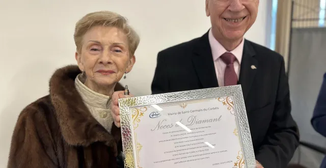photo  marie-france et jacques dossal se sont unis le 18 décembre 1965, à saint-germain-du-corbéis. ce samedi 21 février 2026, ils ont renouvelé leurs vœux.  &copy;  ouest-france 