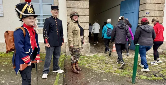 photo  près de 1 500 coureurs étaient inscrits au pondi urban trail de pontivy (morbihan), dimanche 22 février 2026. à l’entrée du quartier clisson, locaux de la gendarmerie, les marcheurs et coureurs étaient bien accueillis.  &copy;  ouest-france 