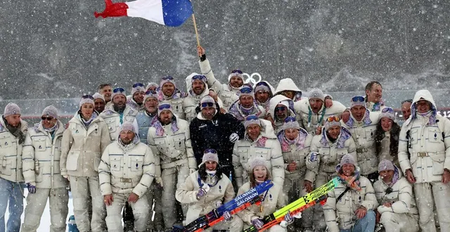 photo  la france termine 6e au classement des nations des jo de milan cortina avec 23 médailles dont huit titres.  &copy;  afp 